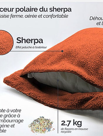 Pouf, fauteuil d'intérieur déhoussable - Sherpa - Vivezen