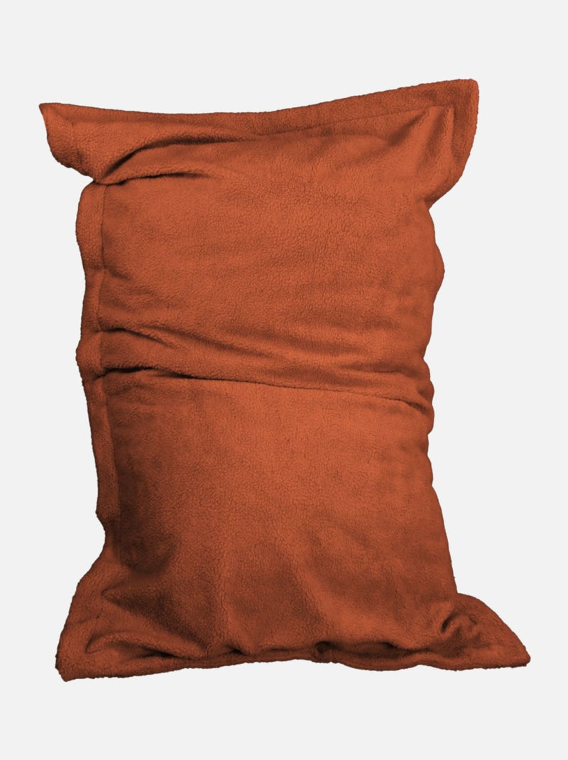 Pouf, fauteuil d'intérieur déhoussable - Sherpa - Vivezen Rouge brique - Kiabi