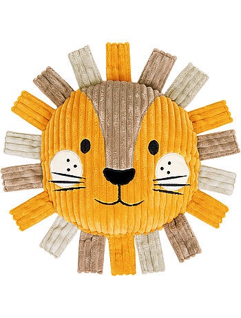 Pouf fauteuil enfant avec coussin animal assorti en velours côtelé - icon