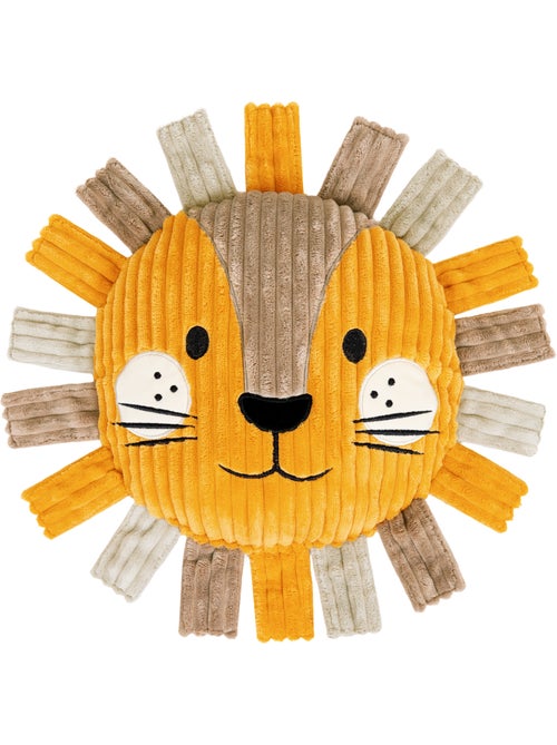 Pouf fauteuil enfant avec coussin animal assorti en velours côtelé - icon - Kiabi