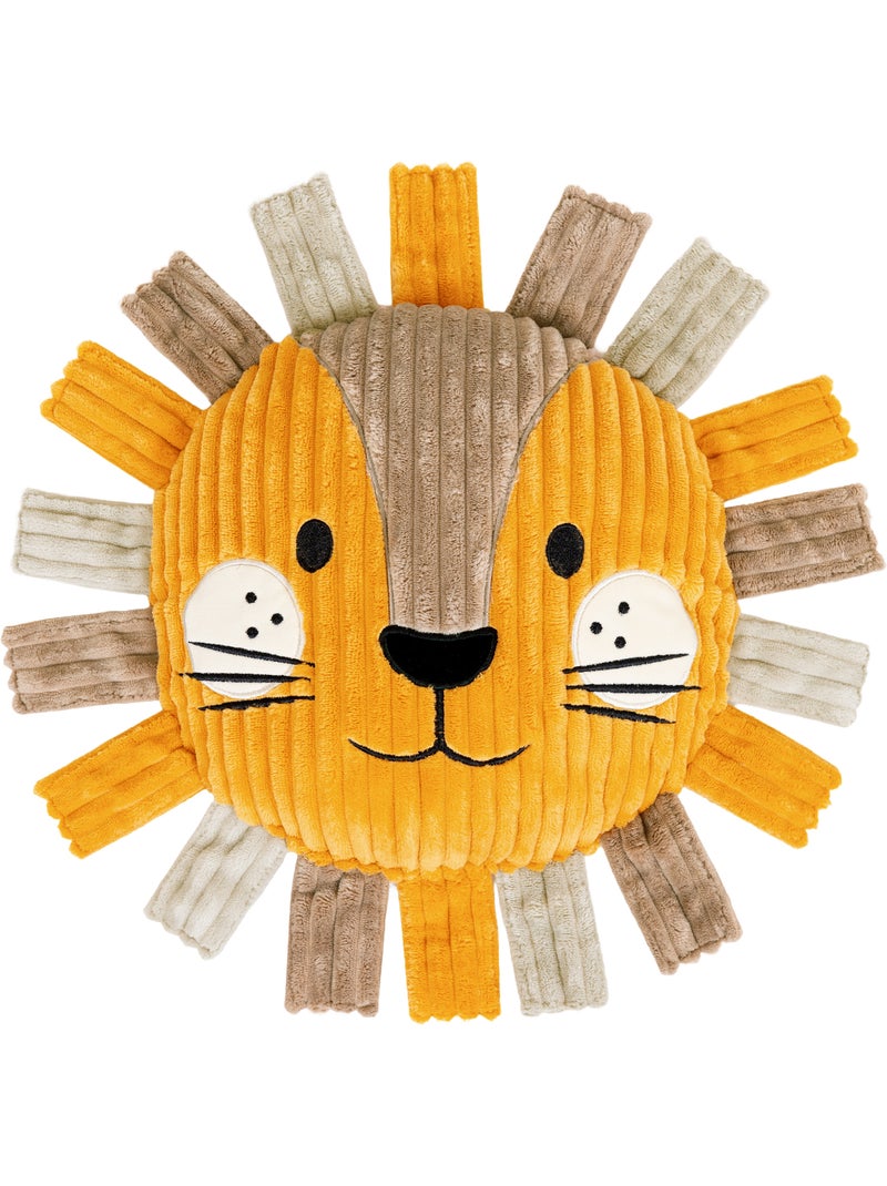 Pouf fauteuil enfant avec coussin animal assorti en velours côtelé - icon Ocre - Kiabi