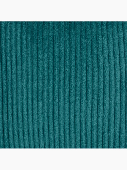 Pouf fauteuil enfant avec repose-pied carré assorti en velours côtelé - icon - Kiabi