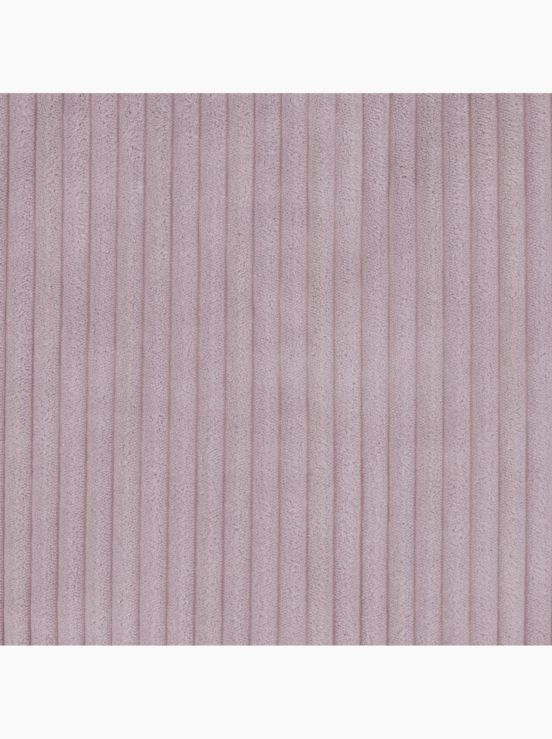 Pouf fauteuil enfant avec repose-pied carré assorti en velours côtelé - icon Mauve lilas - Kiabi