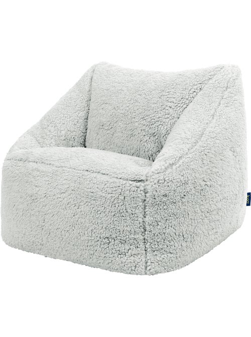 Pouf fauteuil enfant en polaire peluche douce - icon - Kiabi