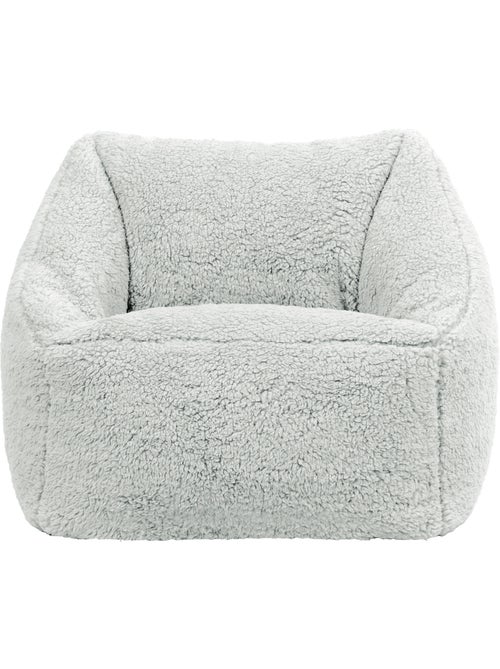 Pouf fauteuil enfant en polaire peluche douce - icon - Kiabi