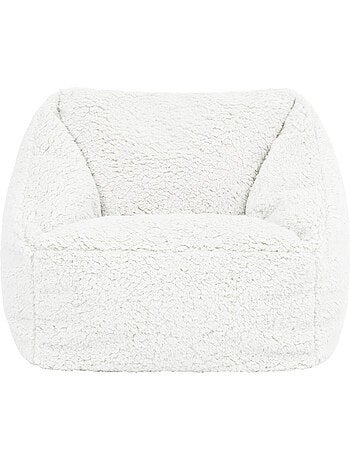 Pouf fauteuil enfant en polaire peluche douce - icon