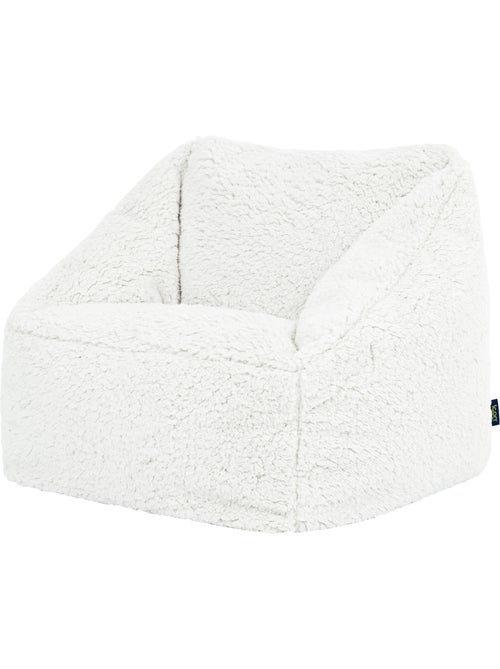 Pouf fauteuil enfant en polaire peluche douce - icon - Kiabi