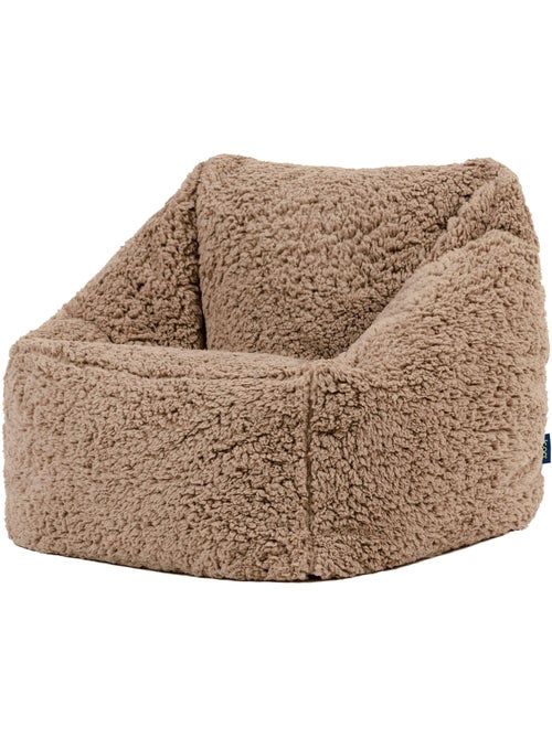 Pouf fauteuil enfant en polaire peluche douce - icon - Kiabi
