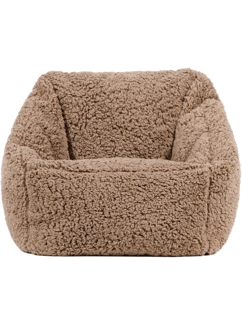 Pouf fauteuil enfant en polaire peluche douce - icon - Kiabi