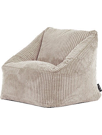 Pouf fauteuil enfant en velours côtelé - icon