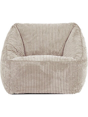 Pouf fauteuil enfant en velours côtelé - icon
