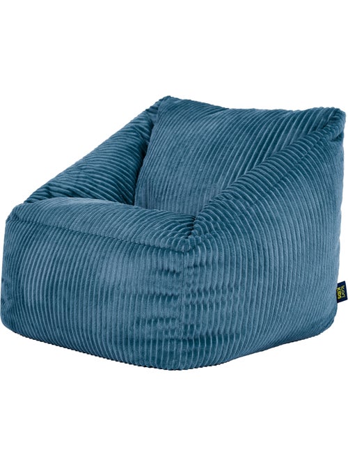 Pouf fauteuil enfant en velours côtelé - icon - Kiabi