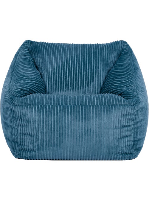 Pouf fauteuil enfant en velours côtelé - icon - Kiabi