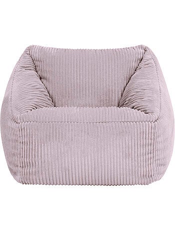 Pouf fauteuil enfant en velours côtelé - icon