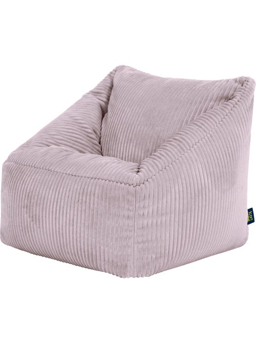 Pouf fauteuil enfant en velours côtelé - icon - Kiabi