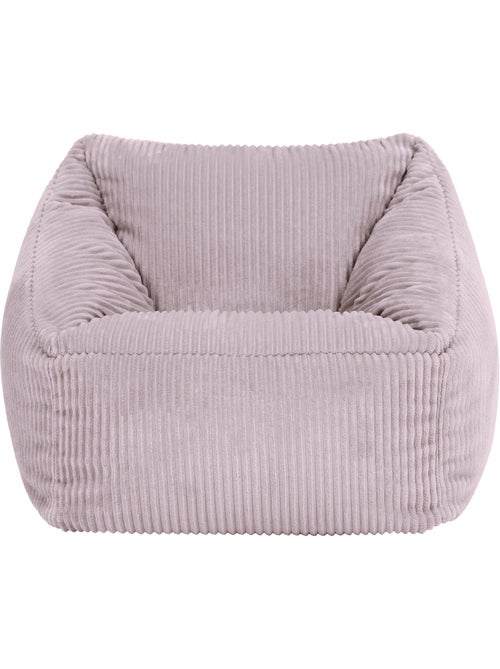 Pouf fauteuil enfant en velours côtelé - icon - Kiabi