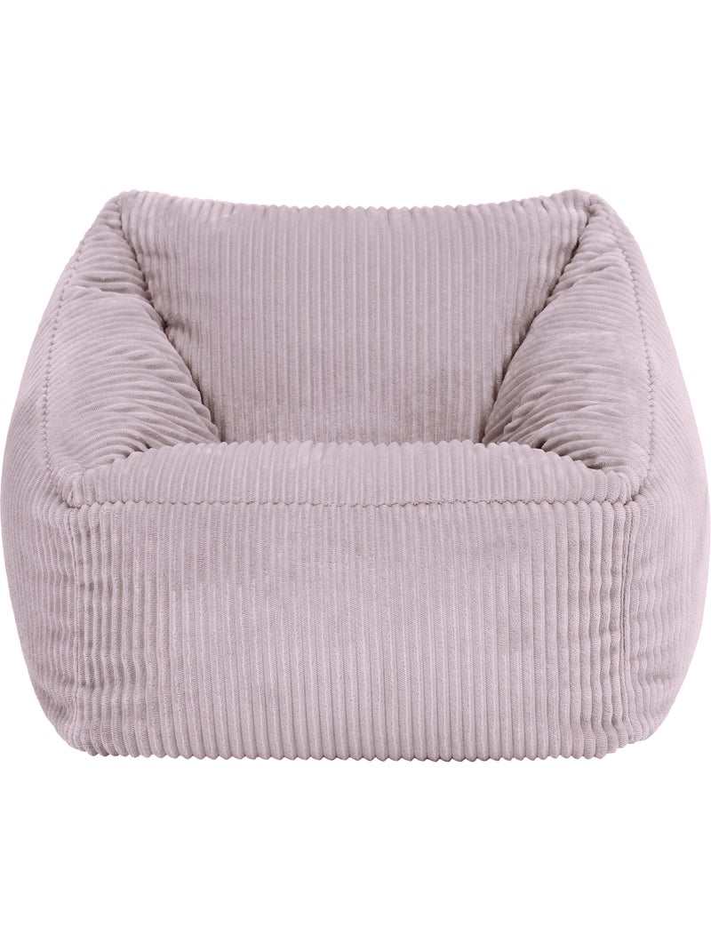 Pouf fauteuil enfant en velours côtelé - icon Mauve lilas - Kiabi