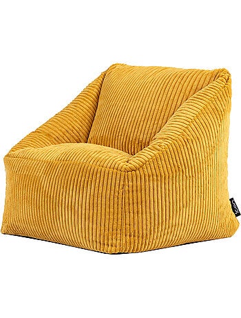 Pouf fauteuil enfant en velours côtelé - icon