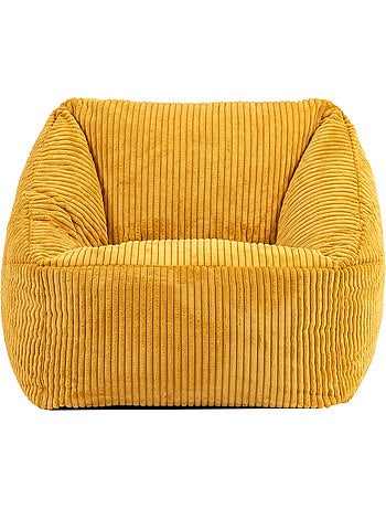 Pouf fauteuil enfant en velours côtelé - icon