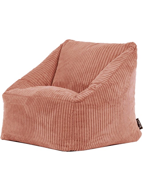 Pouf fauteuil enfant en velours côtelé - icon - Kiabi