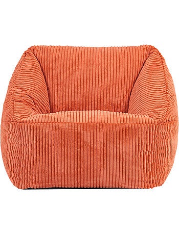 Pouf fauteuil enfant en velours côtelé - icon