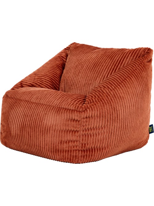 Pouf fauteuil enfant en velours côtelé - icon - Kiabi