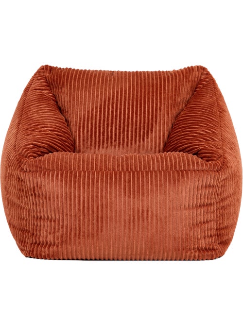 Pouf fauteuil enfant en velours côtelé - icon - Kiabi