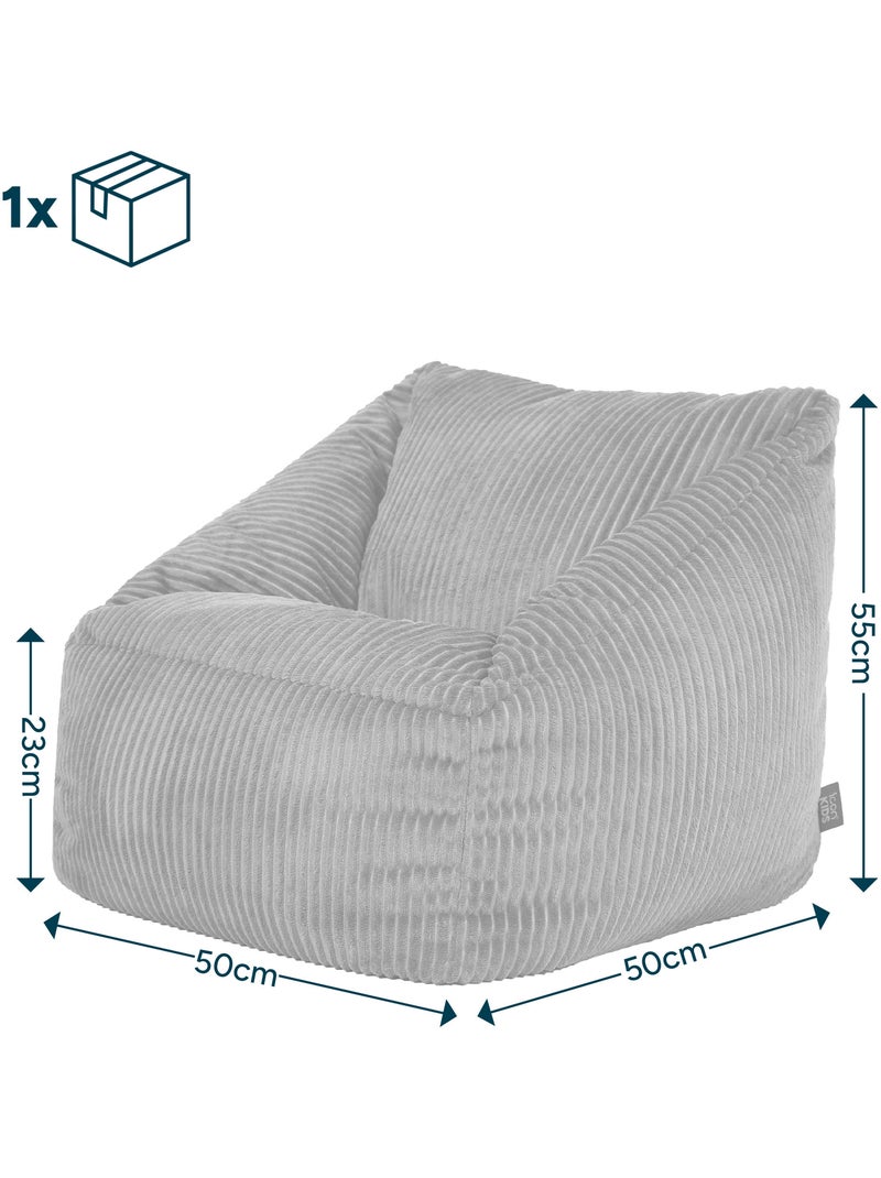 Pouf fauteuil enfant en velours côtelé - icon Terracotta - Kiabi