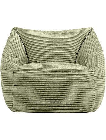 Pouf fauteuil enfant en velours côtelé - icon