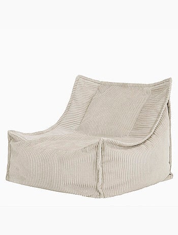 Pouf fauteuil grand enfant en velours côtelé - icon