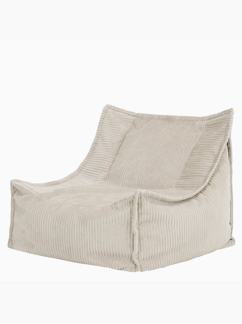 Pouf fauteuil grand enfant en velours côtelé - icon - Kiabi