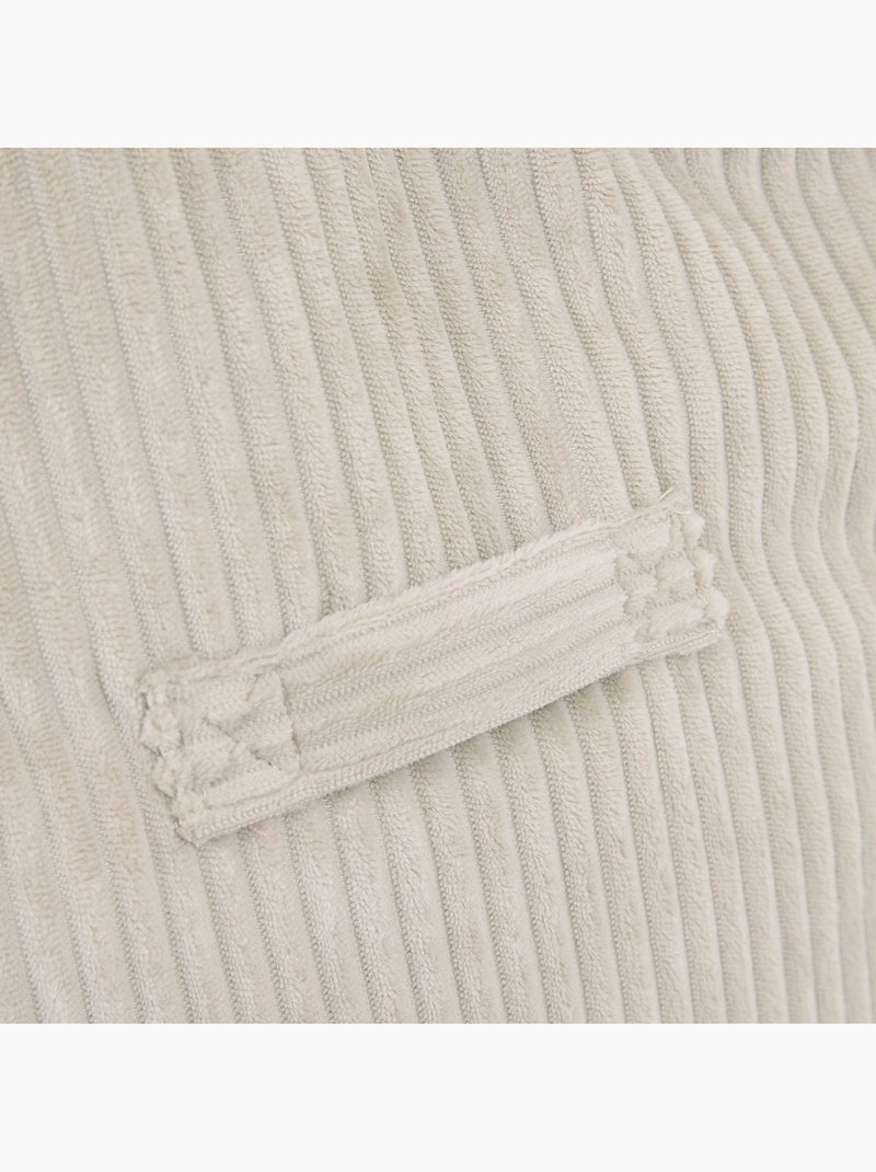 Pouf fauteuil grand enfant en velours côtelé - icon Beige - Kiabi