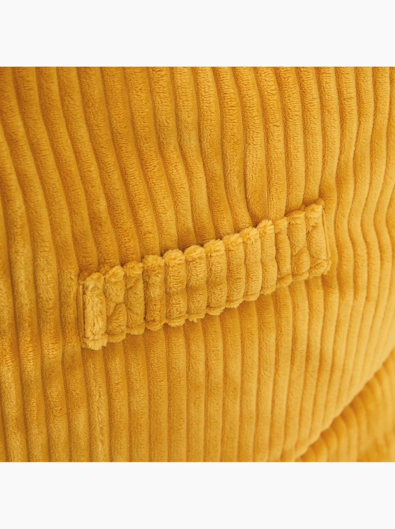Pouf fauteuil grand enfant en velours côtelé - icon Ocre - Kiabi