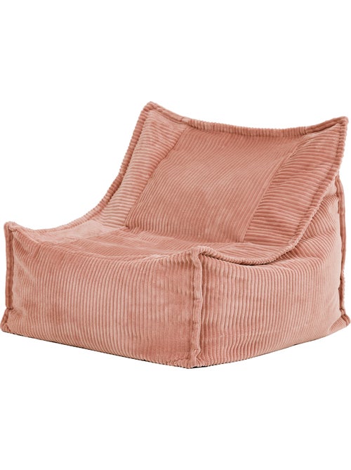 Pouf fauteuil grand enfant en velours côtelé - icon - Kiabi