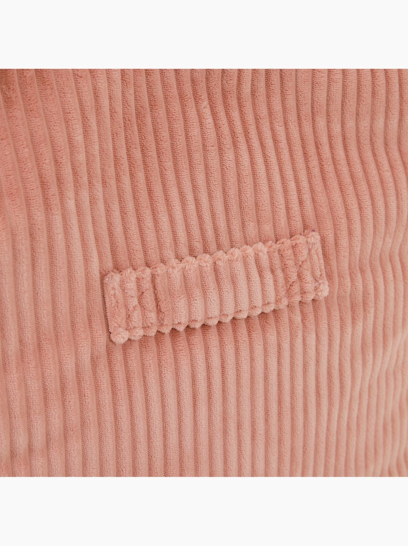 Pouf fauteuil grand enfant en velours côtelé - icon Rose clair - Kiabi