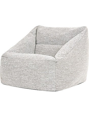 Pouf fauteuil salon natalia en tissu tissé - icon