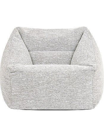 Pouf fauteuil salon natalia en tissu tissé - icon