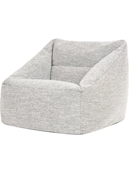 Pouf fauteuil salon natalia en tissu tissé - icon - Kiabi