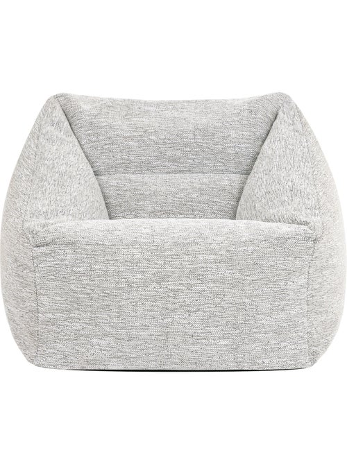 Pouf fauteuil salon natalia en tissu tissé - icon - Kiabi
