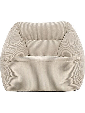 Pouf fauteuil salon natalia en velours côtelé - icon