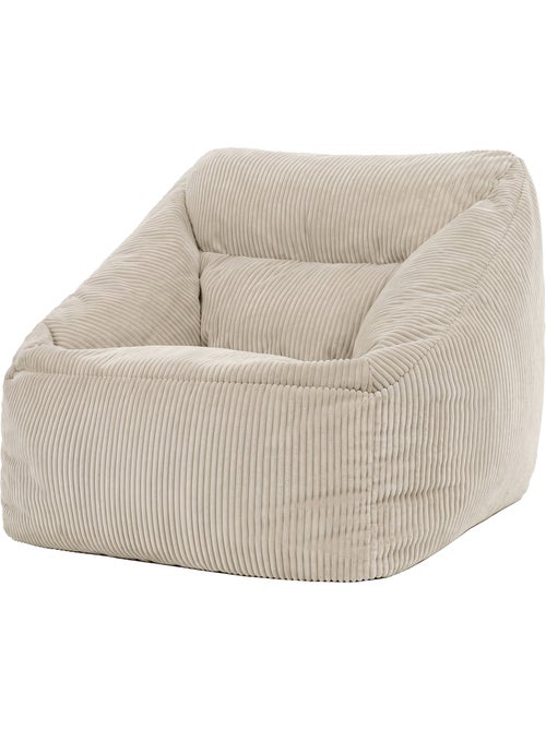 Pouf fauteuil salon natalia en velours côtelé - icon - Kiabi