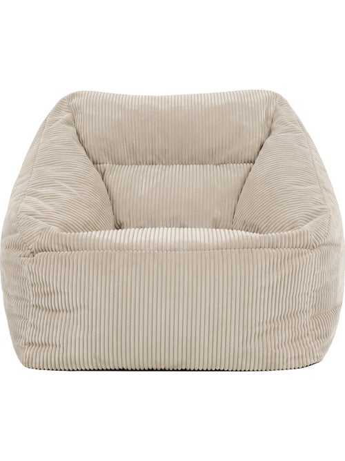 Pouf fauteuil salon natalia en velours côtelé - icon - Kiabi