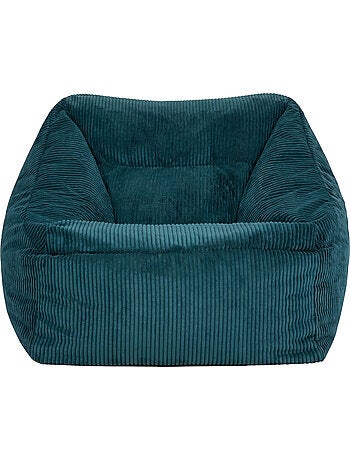 Pouf fauteuil salon natalia en velours côtelé - icon