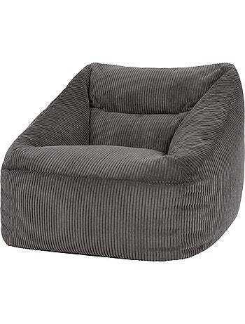 Pouf fauteuil salon natalia en velours côtelé - icon