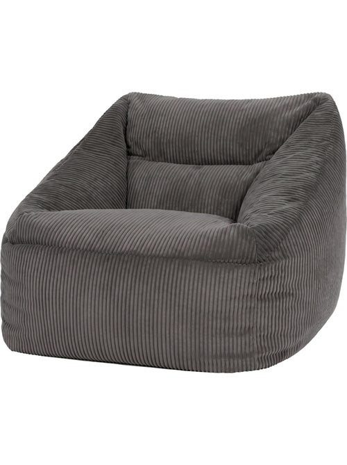 Pouf fauteuil salon natalia en velours côtelé - icon - Kiabi