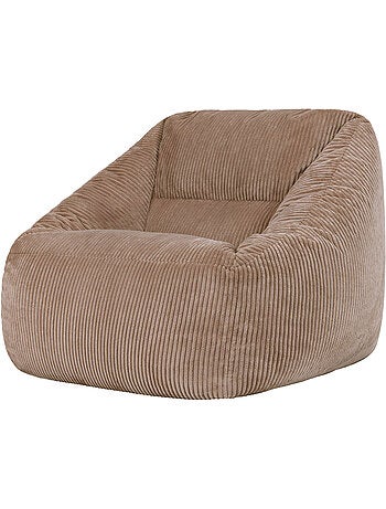 Pouf fauteuil salon natalia en velours côtelé - icon