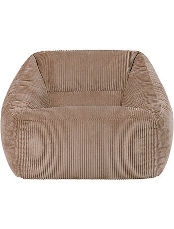 Pouf fauteuil salon natalia en velours côtelé - icon