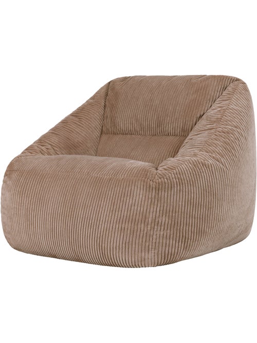 Pouf fauteuil salon natalia en velours côtelé - icon - Kiabi