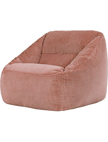 Pouf fauteuil salon natalia en velours côtelé - icon