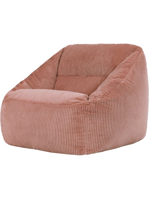 Pouf fauteuil salon natalia en velours côtelé - icon - Kiabi